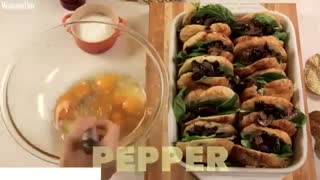 طرز تهیه نان شکم پر اسفناجی