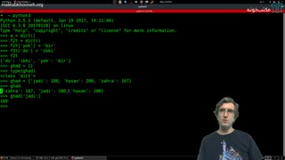ویدیو دیکشنری (dictionaries) در پایتون - مکتب خونه