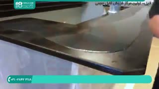 رنگ آمیزی و اجرای اپوکسی بر روی اوپن آشپزخانه