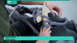 آموزش بافت پتو با قلاب کلفت و نخ تریکو ضخیم