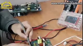 راه اندازی برد اینورتر ای جی بی تی با منبع تغذیه دلتا