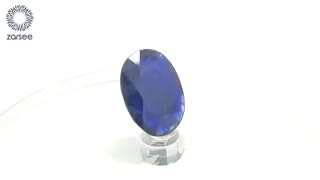 نگین یاقوت کبود اصل تراش بیضی کد N140