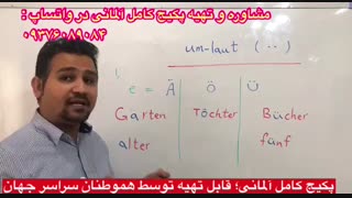 آموزش زبان آلمانی  از پایه تا پیشرفته  و  آمادگی آزمون گوته  -آموزش الفبا و تلفظ کلمات در زبان آلمانی-درس دوم-استاد علی کیانپور