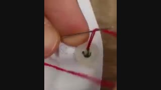 نحوه دوختن دکمه به شکل گل