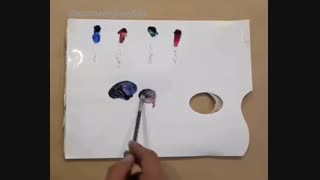 آموزش رنگ و روغن. ترکیبی برای رنگ تیره