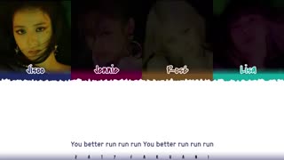 لیریک اهنگ pretty savage از بلک پینک-720p