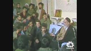 دیدار ورزشکاران با امام خمینی (ره) - من ورزشکار نیستم اما ورزشکاران را دوست دارم