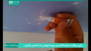 روش نصب لامپ  های رشته ای در نورپردازی سقف کشسان طرح آسمان پر ستاره