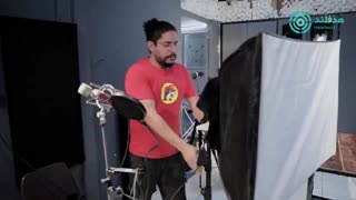 پشت صحنه ضبط ویدیو آموزشی اپلیکیشن