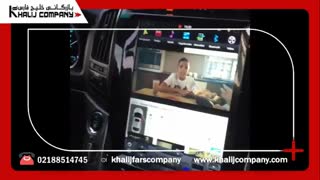 نصب مانیتور لندکروز تسلا برند اسمارت تک