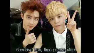 کریس و لوهان   good bay day میکس خاطراتشون با اکسو با اهنگ غمگین