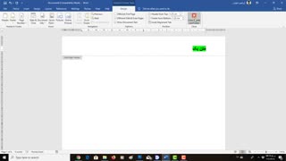 افزودن هدر به ورد فقط صفحه اول