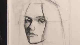 طراحی پرتره با مداد -