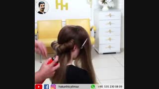 آموزش مدل مو دخترانه مجلسی ۱- مومیس مرجع و مشاور مو