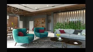 طرح ویلا مدرن و طراحی داخلی ویلا