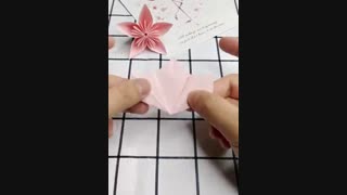آموزش اوریگامی گل