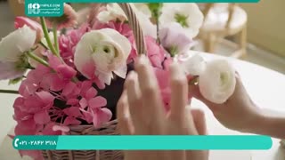 ترکیب رنگ زیبا و شاد با کنار هم گذاشتن گل طبیعی | گل آرایی