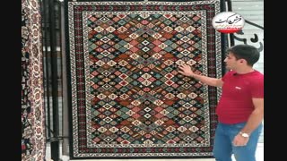 فرش گبه خشتی لوزی - فرش مارکت -فرش کاشان