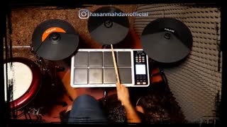 اجرای آهنگ کلمبیایی توسط حسن مهدوی با پرکاشن Roland Spd30