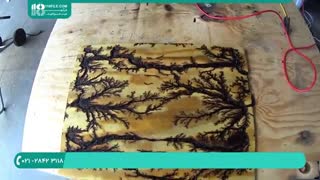 روش سوخت نگاری چوب با دستگاه ولتاژ بالا