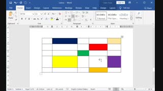 رنگ آمیزی سلول های جدول در ورد (نصب و راه اندازی پایه دهم شبکه و نرم افزار)
