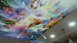 سقف کشسان پرینت یا چاپی  ، شرکت آسمانخانه خرّم فضا