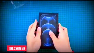 آنباکس آیفون 12 پرو رنگ آبی unboxing iphone 12 pro