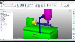 اموزش جی کد گیری چهار محور در نرم افزار پاورمیل
