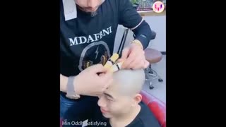 کوتاه کردن مو به سبک چینی با ساتور و در قابلمه!