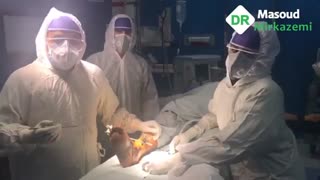 فیلم واقعی عمل بیمارترومایی مبتلا به کرونا