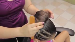 آموزش  مدل مو دخترانه شینیون با گره- مومیس مرجع و مشاور مو