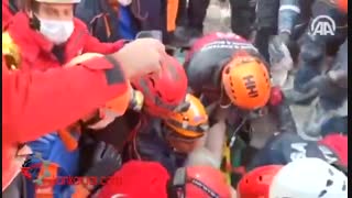 نجات آیـــدا ، دختربچه ۴ساله ۹۱ساعت پس از زلزله ازمیر در ترکیه