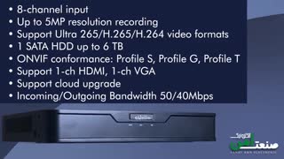 معرفی دستگاه ذخیره ساز جدید کستل مدل CA-NVR301-08S2 با 50 ماه گارانتی طلایی.