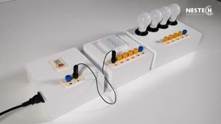 نحوه سیم کشی کلید لمسی هوشمند 4 پل نِستِک (Nestech).