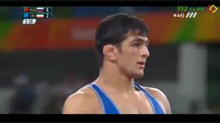 کشتی حسن یزدانی و انور گدویف (فینال المپیک 2016 ریو)