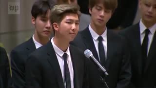 سخنرانی نامجون(RM) عوض بی تی اس در سازمان ملل یونسیف (حتما ببنید )