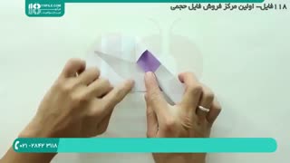 نحوه ساخت اوریگامی فرشته با کاغذ های رنگی