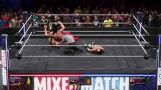 گیم پلی 2k20 کشتی کج AJ styles VS nakamura VS rey mysterio