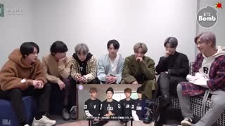 ریکشن بی تی اس به خودشان 5 روز بهد از دبیو(زیر نویس)