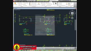 ترسیم نقشه اجرایی 8 طبقه بتنی طبق خروجی ایتبس و سیف