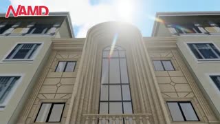 نمونه کار - انمیشین نمای رومی ساختمان