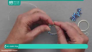 آموزش ساخت گوشواره دایره شکل با مهره و سیم مسی