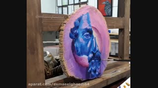 آموزش نقاشی روی چوب