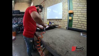 رویه کوبی صندلی اداری در کارخانه راما