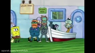 کارتون باب اسفنجی _ اختاپوس سرخ شده و باب اسفنجی _دوبله فارسی