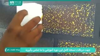 طریقه رنگ آمیزی دیوار آجری با قلمو و اسفنج
