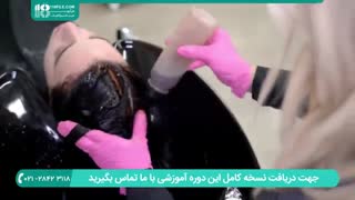 چگونکی رنگ کردن مو های سفید سر ( مقدار اکسیدان و رنگ )