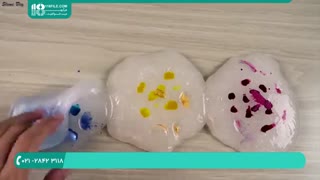 مراحل ساخت اسلایم کهکشانی با چسب