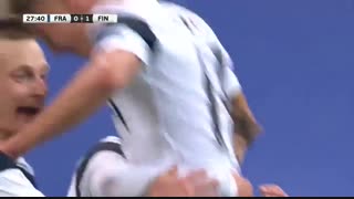 خلاصه بازی فرانسه و فنلاند