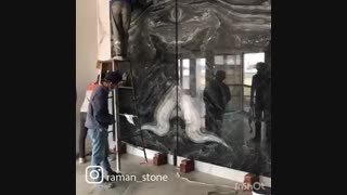 نصب اسلب دیوار ( گروه رامان استون)